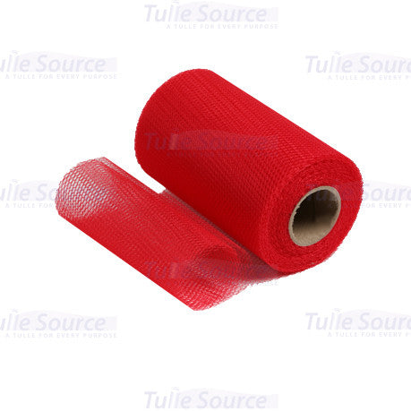 Red Nylon Netting Fabric