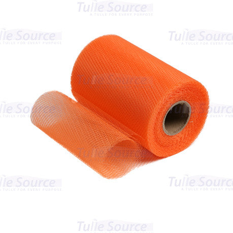 Shrimp Orange Nylon Netting Fabric