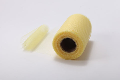 Butter Yellow Nylon Netting Fabric