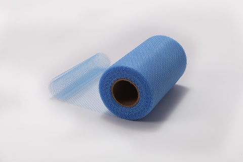 French Blue Nylon Netting Fabric