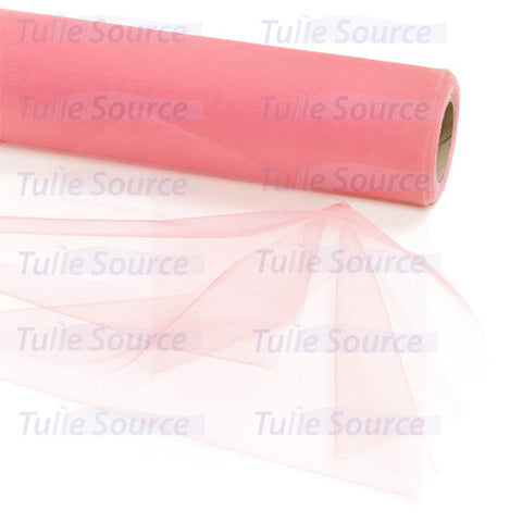 Rosette Pink Tulle Shimmer Fabric