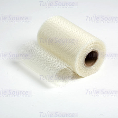 Ivory Nylon Netting Fabric