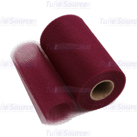 Wine (Burgundy) Nylon Netting Fabric